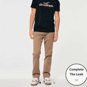 Slim Straight Chino Waist 34 With Built In Zipper Pocket